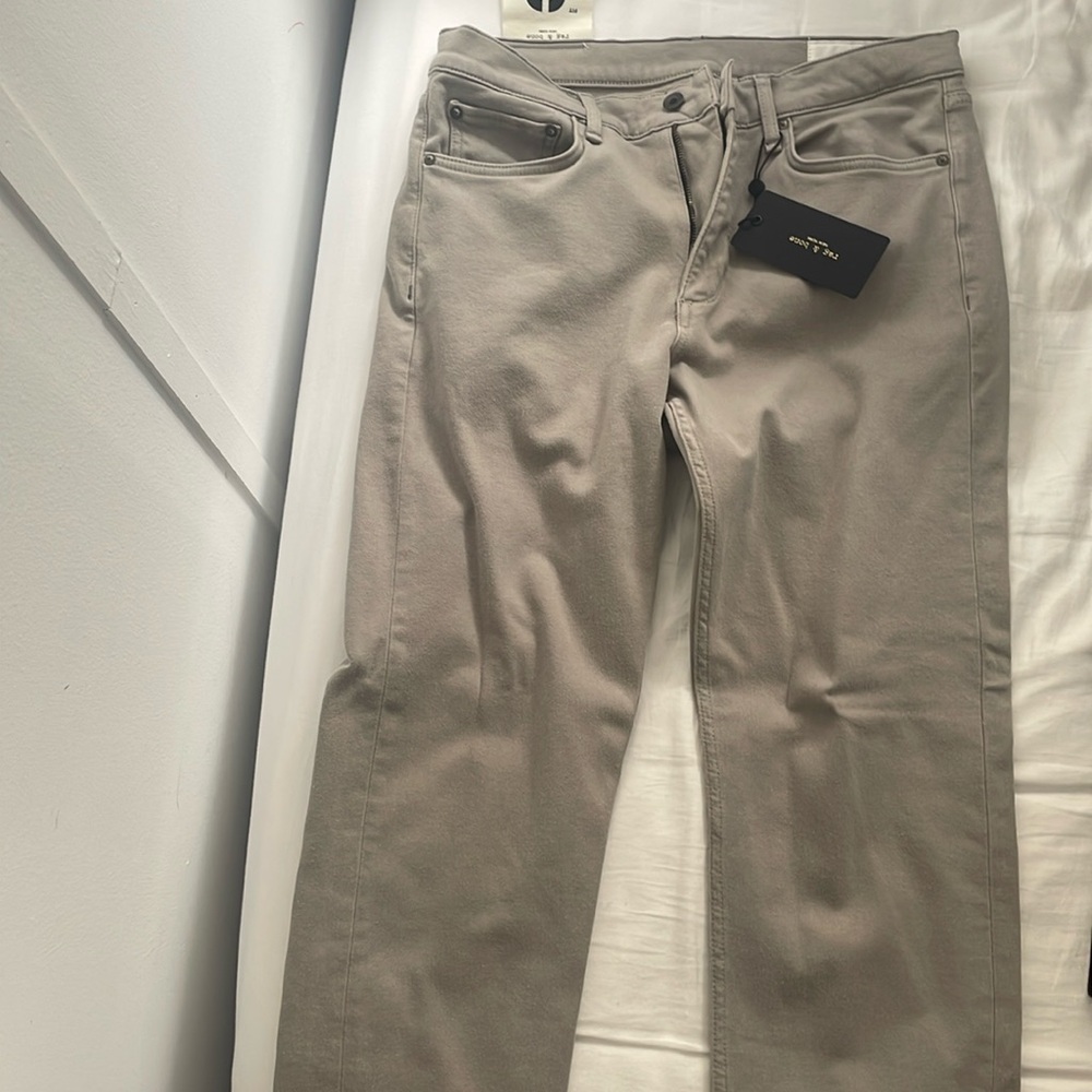 Rag n bone size 32 mist grey fit 2 unworn pants with tags